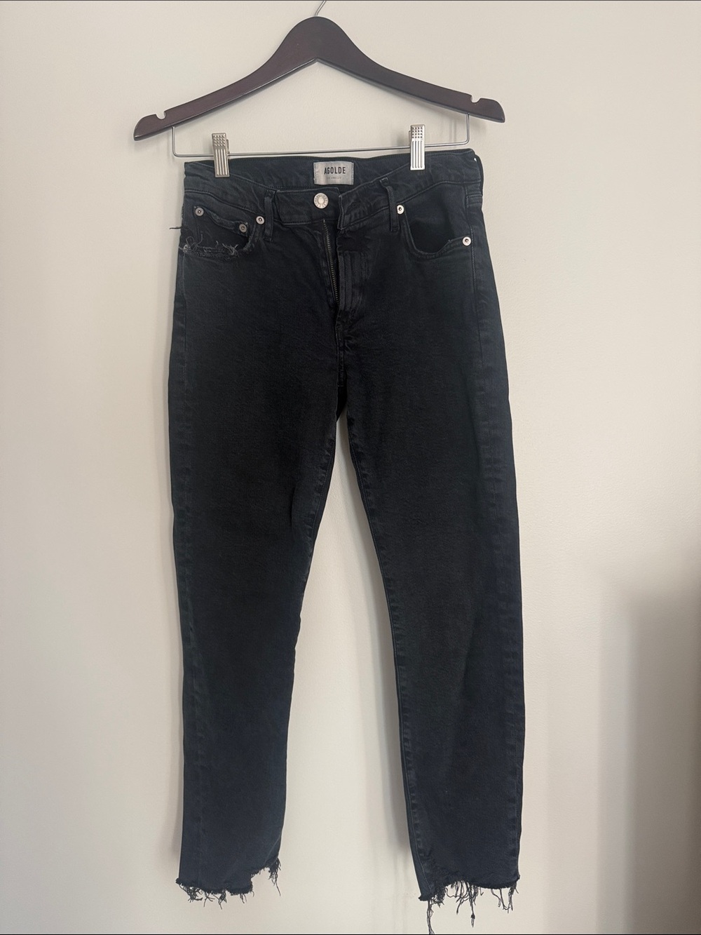 Agolde Black Slim Straight Women’s Jeans
